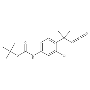 tert-butyl N-[3-chloro-4-(2-isocyanatopropan-2-yl)phenyl]carbamate结构式