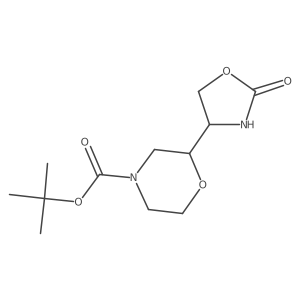 Tert-butyl 2-(2-oxo-1,3-oxazolidin-4-yl)morpholine-4-carboxylate Structure