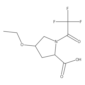 (2S,4R)-4-ethoxy-1-(2,2,2-trifluoroacetyl)pyrrolidine-2-carboxylic acid Structure