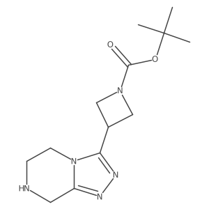 tert-butyl 3-{5H,6H,7H,8H-[1,2,4]triazolo[4,3-a]pyrazin-3-yl}azetidine-1-carboxylate结构式
