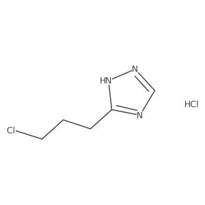 5-(3-chloropropyl)-1H-1,2,4-triazole hydrochloride结构式