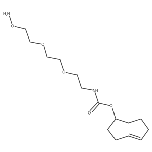 Cyclooct-4-en-1-yl (2-(2-(2-(aminooxy)ethoxy)ethoxy)ethyl)carbamate结构式