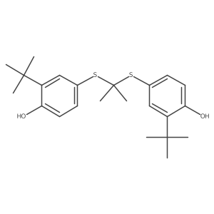 Acetone, bis(2-tert-butyl-4-hydroxyphenyl) mercaptole Structure