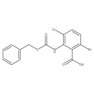 2-{[(Benzyloxy)carbonyl]amino}-6-bromo-3-chlorobenzoic acid结构式