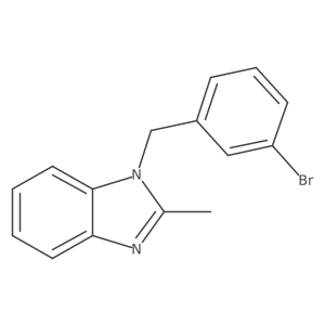 1-(3-Bromobenzyl)-2-methylbenzimidazole Structure