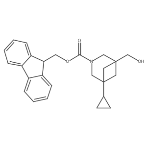 (9H-fluoren-9-yl)methyl 1-cyclopropyl-5-(hydroxymethyl)-3-azabicyclo[3.1.1]heptane-3-carboxylate结构式