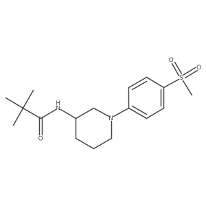 N-[1-(4-methanesulfonylphenyl)piperidin-3-yl]-2,2-dimethylpropanamide Structure