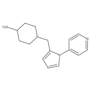 1-((1-(pyridin-4-yl)-1H-pyrrol-2-yl)methyl)piperidin-4-amine结构式