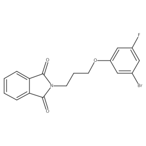 2-(3-(3-Bromo-5-fluorophenoxy)propyl)isoindoline-1,3-dione Structure