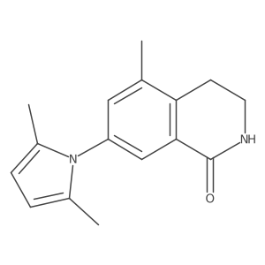 7-(2,5-Dimethyl-1H-pyrrol-1-yl)-5-methyl-3,4-dihydroisoquinolin-1(2H)-one Structure