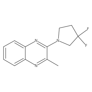 2-(3,3-Difluoropyrrolidin-1-yl)-3-methylquinoxaline结构式
