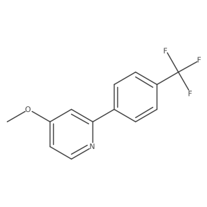 4-Methoxy-2-(4-(trifluoromethyl)phenyl)pyridine结构式