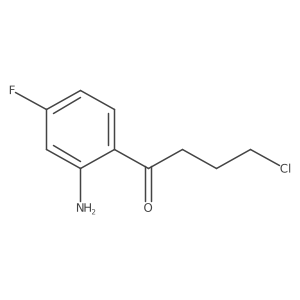 1-(2-Amino-4-fluorophenyl)-4-chloro-1-butanone结构式