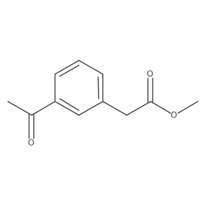 Methyl 2-(3-acetylphenyl)acetate结构式