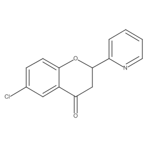 6-Chloro-2-(pyridin-2-YL)chroman-4-one结构式