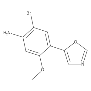 2-Bromo-5-methoxy-4-(oxazol-5-yl)aniline Structure