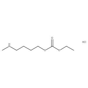 Ethyl 4-(methylamino)butyl carbonate hydrochloride Structure
