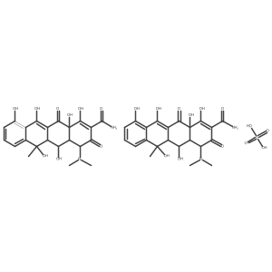 2-Naphthacenecarboxamide, 4-(dimethylamino)-1,4,4a,5,5a,6,11,12a-octahydro-3,5,6,10,12,12a-hexahydroxy-6-methyl-1,11-dioxo-, sulfate Structure