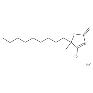 Sodium 5-methyl-5-nonyl-2-oxo-2,5-dihydro-1,3-oxazol-4-olate结构式