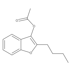 3-Acetoxy-2-(n-butyl)benzofuran结构式