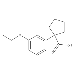 1-(3-Ethoxyphenyl)cyclopentane-1-carboxylic acid Structure