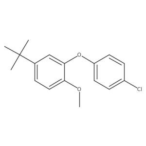 2-(4-Chlorophenoxy)-4-(1,1-dimethylethyl)-1-methoxybenzene结构式