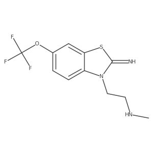 2-Imino-N-methyl-6-(trifluoromethoxy)-3(2H)-benzothiazoleethanamine Structure