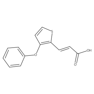 3-(3-Phenoxythiophen-2-yl)prop-2-enoic acid Structure