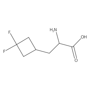 2-Amino-3-(3,3-difluorocyclobutyl)propanoic acid Structure