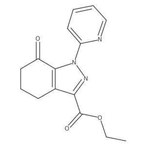 ethyl 7-oxo-1-(pyridin-2-yl)-4,5,6,7-tetrahydro-1H-indazole-3-carboxylate Structure