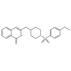 2-[4-(4-Methoxy-benzenesulfonyl)-piperazin-1-ylmethyl]-3H-quinazolin-4-one Structure