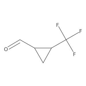 Cyclopropanecarboxaldehyde, 2-(trifluoromethyl)- Structure