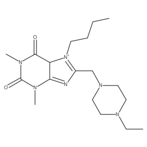 7-butyl-8-[(4-ethylpiperazin-1-yl)methyl]-1,3-dimethyl-5H-purin-7-ium-2,6-dione Structure