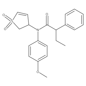 N-(1,1-dioxido-2,3-dihydrothiophen-3-yl)-N-(4-methoxyphenyl)-2-phenylbutanamide Structure