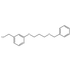 2-[3-(Phenylmethoxy)propoxy]-4-pyridinemethanamine结构式