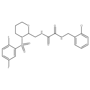 N1-(2-chlorobenzyl)-N2-((3-((2,5-difluorophenyl)sulfonyl)-1,3-oxazinan-2-yl)methyl)oxalamide Structure