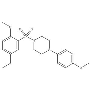 1-[(5-Ethyl-2-methoxyphenyl)sulfonyl]-4-(4-methoxyphenyl)piperazine Structure