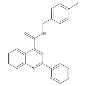 N-(4-fluorobenzyl)-2-(pyridin-2-yl)quinoline-4-carboxamide Structure