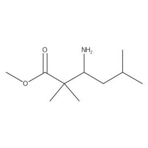 Methyl (3S)-3-amino-2,2,5-trimethylhexanoate结构式