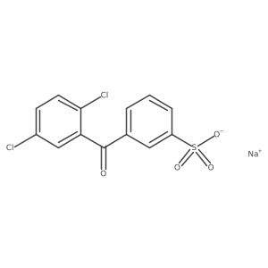Sodium 3-(2,5-dichlorobenzoyl)benzenesulfonate结构式
