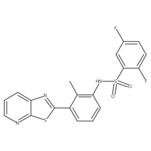 2,5-difluoro-N-(2-methyl-3-(thiazolo[5,4-b]pyridin-2-yl)phenyl)benzenesulfonamide Structure