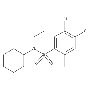 [(4,5-Dichloro-2-methylphenyl)sulfonyl]cyclohexylethylamine Structure