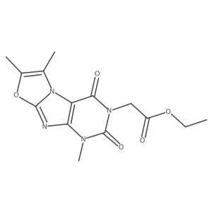 ethyl 2-(1,6,7-trimethyl-2,4-dioxo-1,2-dihydrooxazolo[2,3-f]purin-3(4H)-yl)acetate结构式