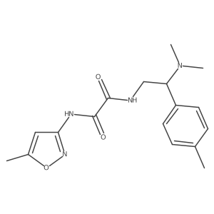 N'-[2-(dimethylamino)-2-(4-methylphenyl)ethyl]-N-(5-methyl-1,2-oxazol-3-yl)ethanediamide Structure