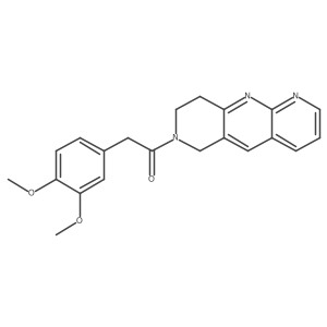 2-(3,4-dimethoxyphenyl)-1-{6H,7H,8H,9H-pyrido[2,3-b]1,6-naphthyridin-7-yl}ethan-1-one Structure