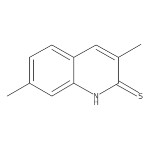 3,7-Dimethylquinoline-2-thiol结构式