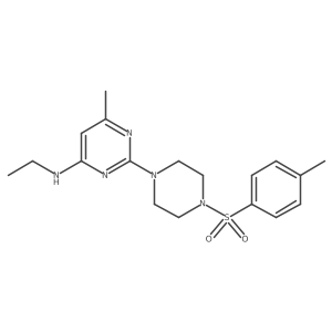 N-ethyl-6-methyl-2-(4-tosylpiperazin-1-yl)pyrimidin-4-amine Structure