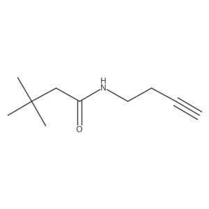 N-(but-3-yn-1-yl)-3,3-dimethylbutanamide结构式
