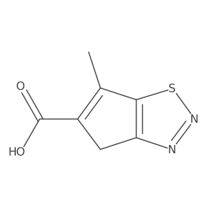 6-Methyl-4H-cyclopenta-1,2,3-thiadiazole-5-carboxylic acid Structure