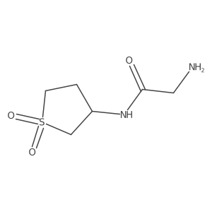 2-Amino-N-(1,1-dioxo-1lambda6-thiolan-3-yl)acetamide结构式